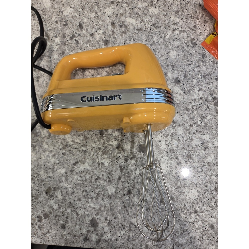 Cuisinart Discontinued Power Advantage 5 Speed Hand MixerHM-50 Yellow Tangerine